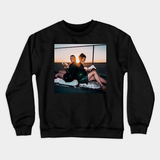 Alameda sunset Crewneck Sweatshirt by ART CRUSH